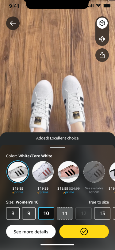 Prioritizing immersion in AR